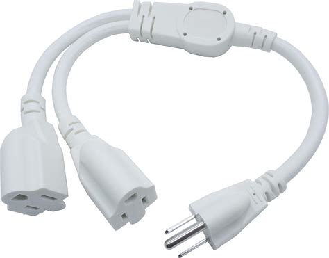 Amazon.com: 3 Prong Extension Cord Splitter, Indoor Outdoor 1.5 FT ...