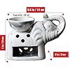Pure Source India Elephant Shape Aroma Burner Coming with 4 pcs Free ...