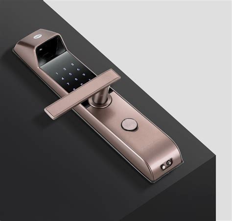 YDM 4115 -A Series, Biometric Smart Lock, Brown with Fingerprint, PIN ...