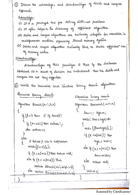 ADA 2 - Advantages and Disadvantages of Divide and Conquer Approach ...
