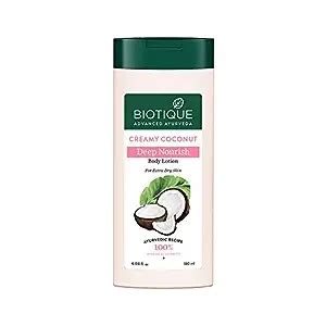 "BIOTIQUE Deep Nourish Body Lotion - Creamy Coconut 180ml | Intense ...