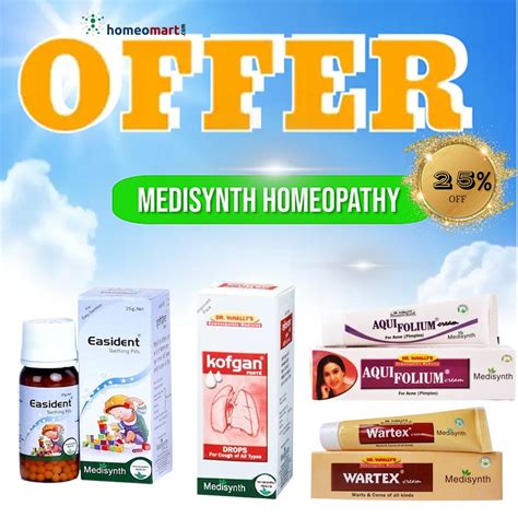 Medisynth 2+1 Offer: Top Homeopathic Remedies for Cough, Teething, Skin ...