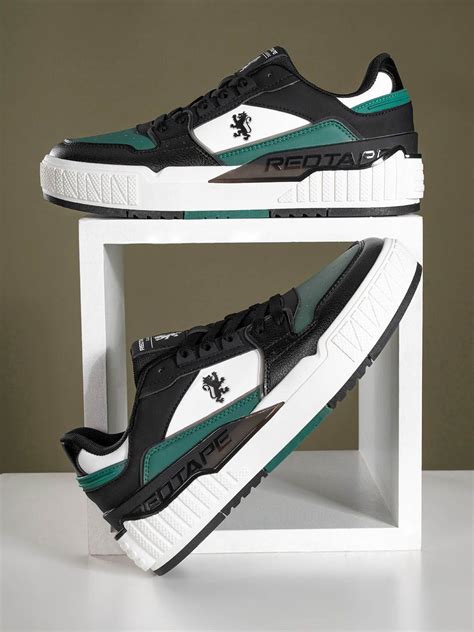 Red Tape Men Perforations Lace Up Memory Foam Sneakers - Price History