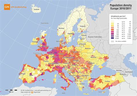 Population Density Map Europe