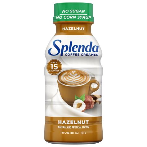 Splenda Sugar Free, Low Calorie Hazelnut Coffee Creamer, 8 fl Ounce ...