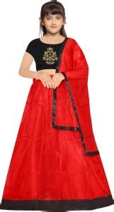 DEVS CREATION Girls Lehenga Choli Ethnic Wear Embroidered Lehenga ...