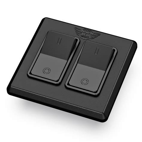 Leisure LED Modern Double SPST On-Off Switch with Bezel, 12-Volt, for ...