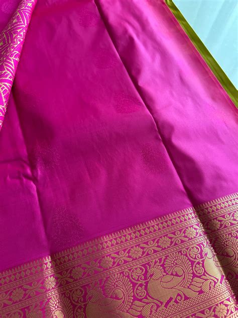 Henna Green Soft Silk Saree – Ohbyozy