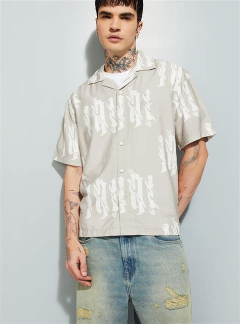 Buy URB_N Men Printed Relaxed Fit Resort Shirt Online at just Rs. 899.0 ...