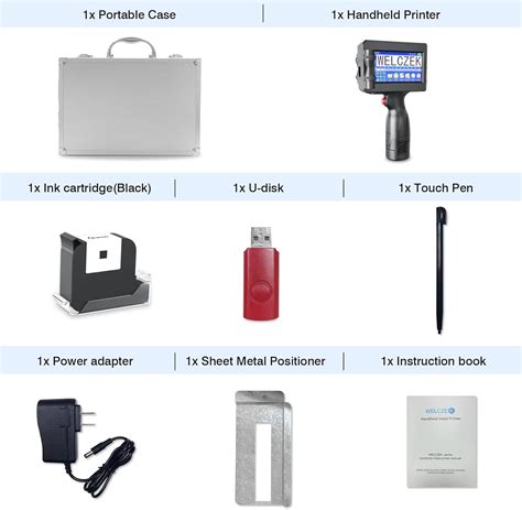 WELCZEK Portable Handheld Inkjet Printer with Touch Screen & India | Ubuy