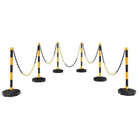 Buy Goplus 6 Pack Delineator Post Cone with Fillable Base, Traffic ...