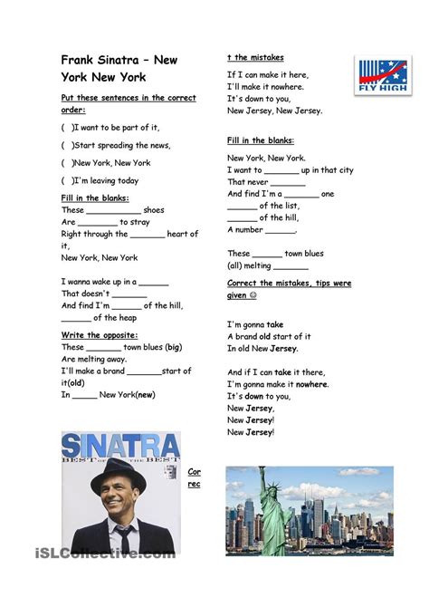 Frank Sinatra New York New York | Frank sinatra, Sinatra, English for ...