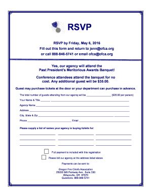 Fillable Online ofca The bOregonb Fire Service Meritorious Awards will ...