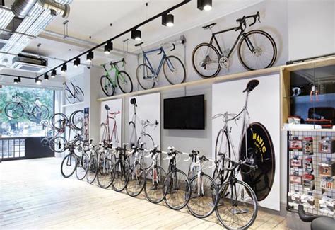 工业元素自行车店铺装修设计案例效果图_岚禾装饰设计