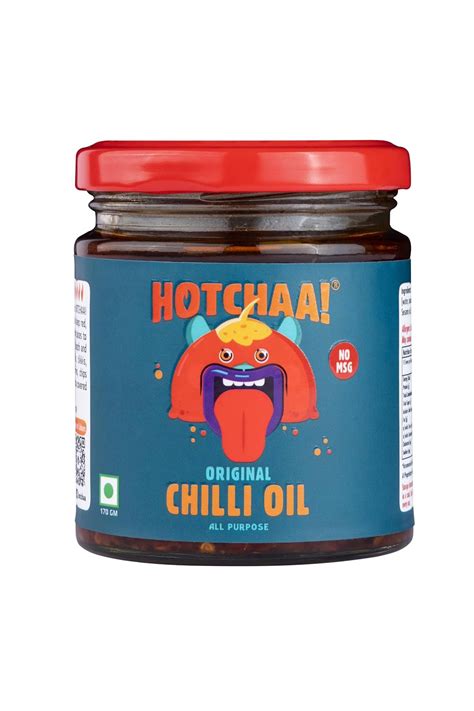 HOTCHAA Original Hot Chilli Oil - No MSG 170g Spicy, Crunchy and ...