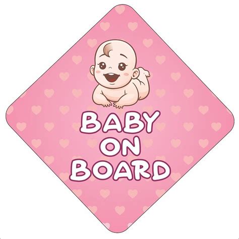 KREEPO Baby on Board Safety Sign for Car window Sticker Self-Adhesive ...