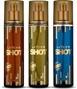 LAYER'R Shot Gold Body Spray SPORTY + ULTIMA + PASSION Combo Deodorant ...