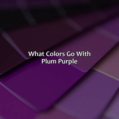 What Colors Go With Plum Purple - colorscombo.com