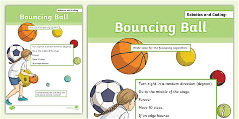 Robotics and Coding -Block-based Code - Bouncing Ball