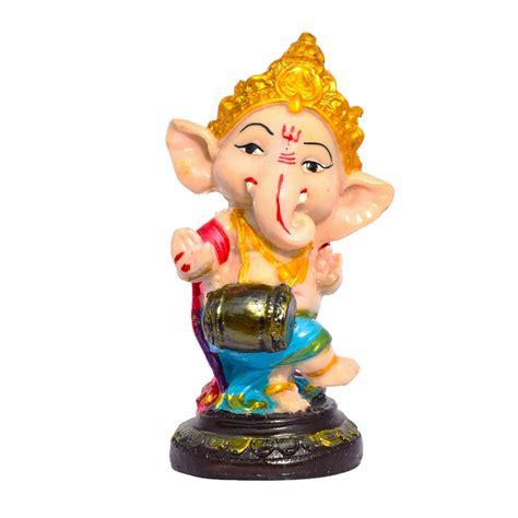 Buy Handmade Lane Dancing Lord Ganesh Murti with Playing Tabla ...