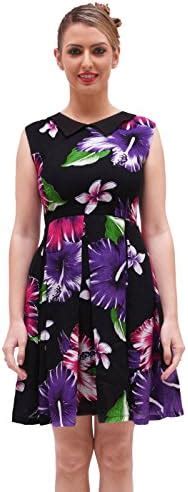 Buy FashionVerb Rayon Black Purple Dark-Pink Short V-Neck Sleeveless ...