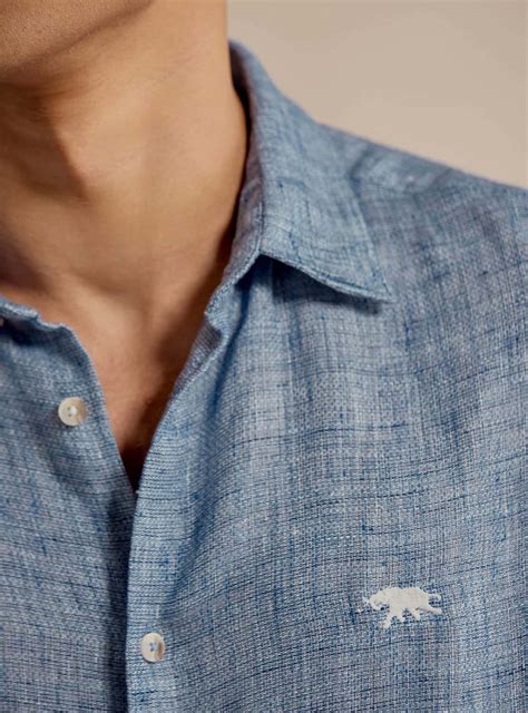 Andamen Ocean Wave Linen Shirt