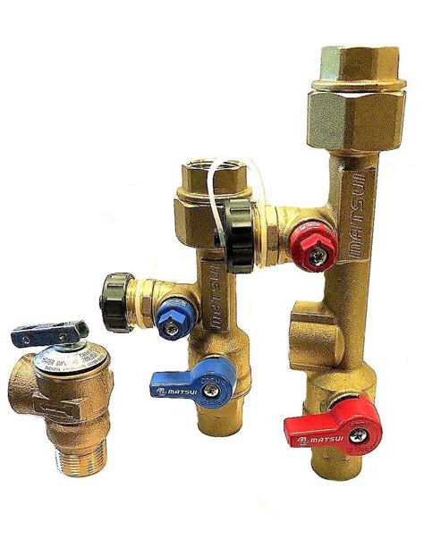Matsui 3/4 inch, 3/4" Isolation Valve Kit with Pressure Relief Valve ...