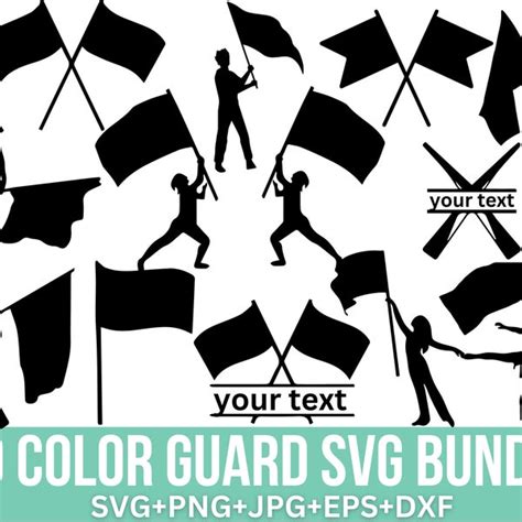 Color Guard Silhouette - Etsy