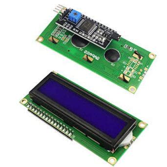 1602 (16x2) LCD Display with I2C/IIC interface - Blue Backlight – RoboHUB