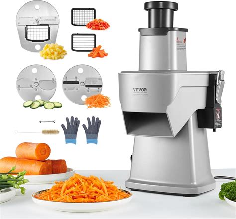 Amazon.com: VEVOR Electric Vegetable Slicer, 4 in 1 Multifunctional ...