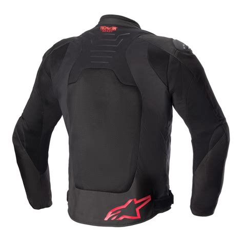 JAQUETA CORDURA ALPINESTARS SMX AIR – Preta e Vermelha Flúor – JR Speed Racing