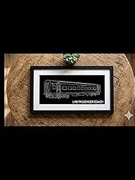 Buy LHB Passenger Coach Wall Art | VoxelMosaicX