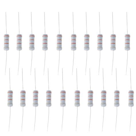 Fielect 30Pcs 33K Ohm Resistor 3W 5% Tolerance Metal Oxide Film ...