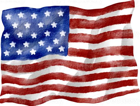 watercolor american flag 16539758 PNG