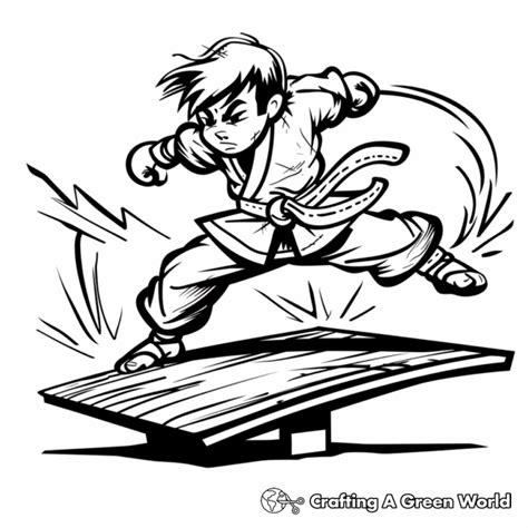 Karate Coloring Pages 的图像结果