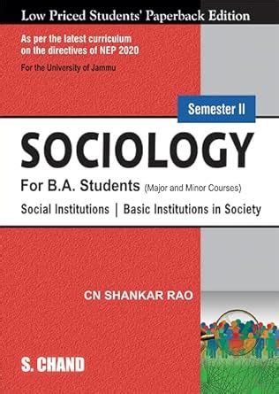 Sociology : Semester II For B.A Students | Social Institutions | Basic ...