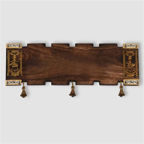 ExclusiveLane Dhokra and Warli Customizable Wooden Name Plate with ...