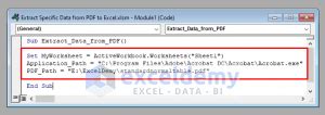 Image result for Excel VBA Extract Data From PDF
