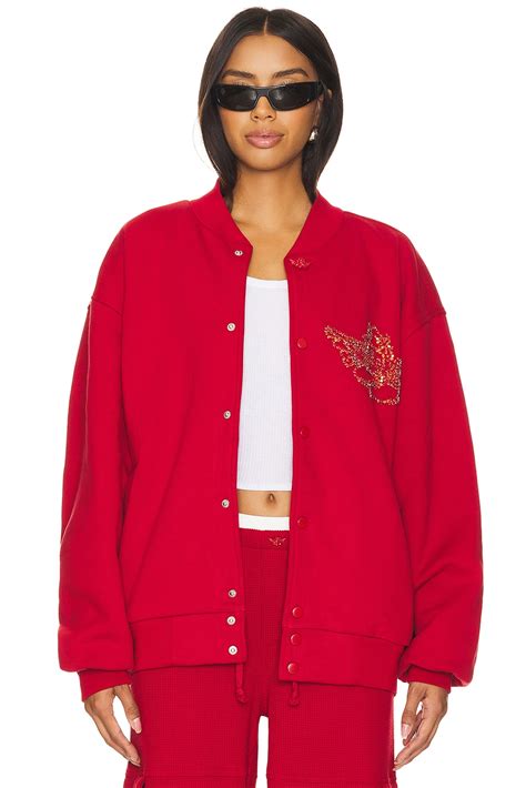 Boys Lie Red Roses, Red Roses Velour Sweatshirt in Red | REVOLVE