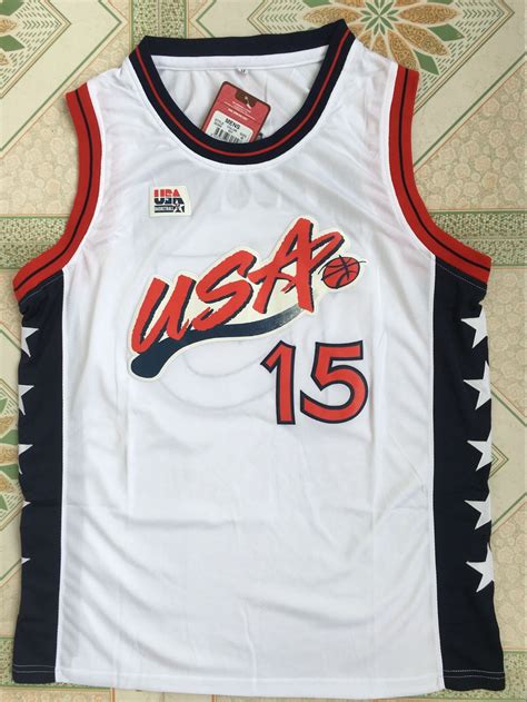 1996 Atlanta Olympics American Dream 3 Hakeem Olajuwon USA15 white ...