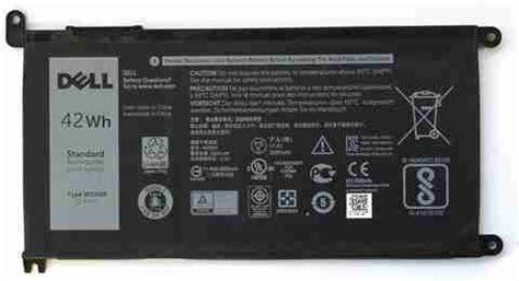 DELL Genuine Original WDX0R 42Whr 4-cell 11.4V laptop Battery for ...
