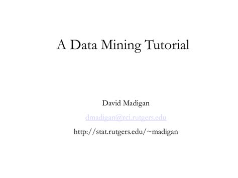 Image result for Data Mining Tutorial Video