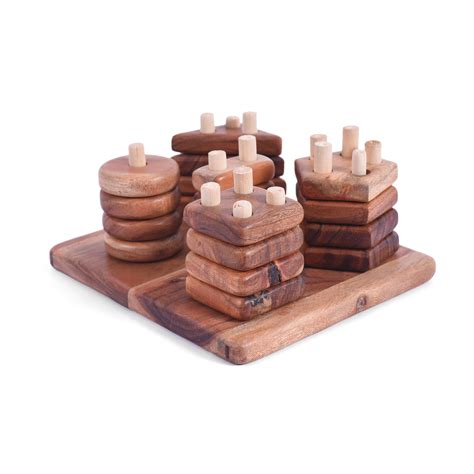 Wooden Stacker Geometry Shape | Early Learning | Montessori Education
