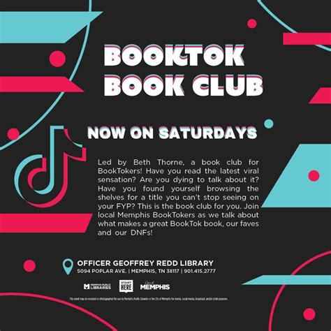 BookTok Book Club, 5094 Poplar Avenue, Memphis, TN, United States ...