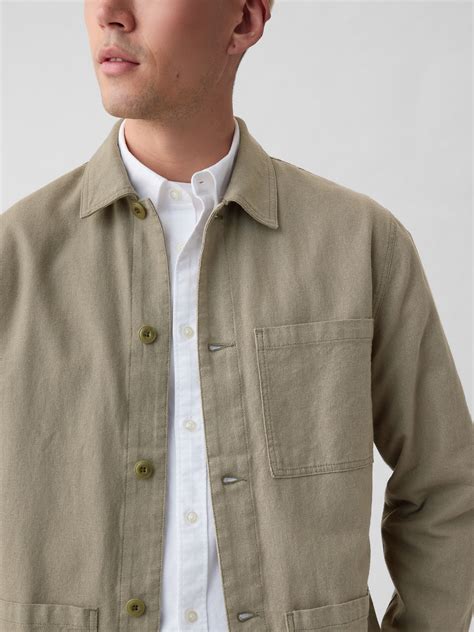 Linen-Cotton Chore Jacket | Gap