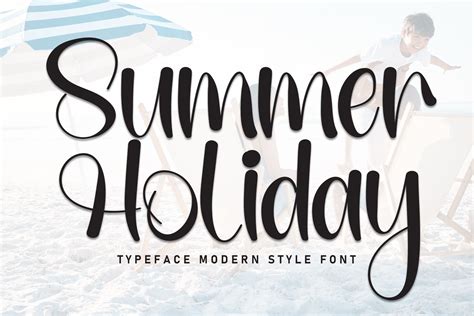 Summer Holiday Font by Misterletter.co · Creative Fabrica