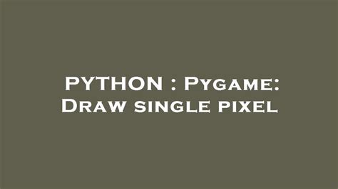 Image result for Putpixel Python