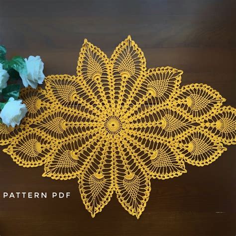 Image result for Crochet Oval Table Runner Pattern