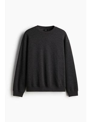 Buy H&M Relaxed Fit Sweatshirt Black (XS) Online