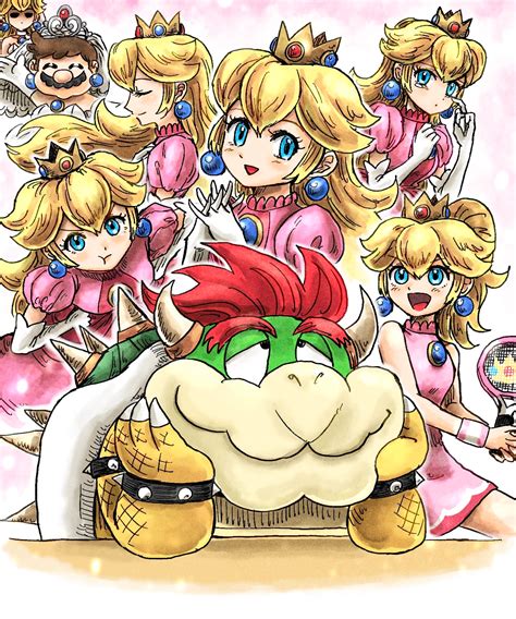 Princess Peach And Bowser Jr